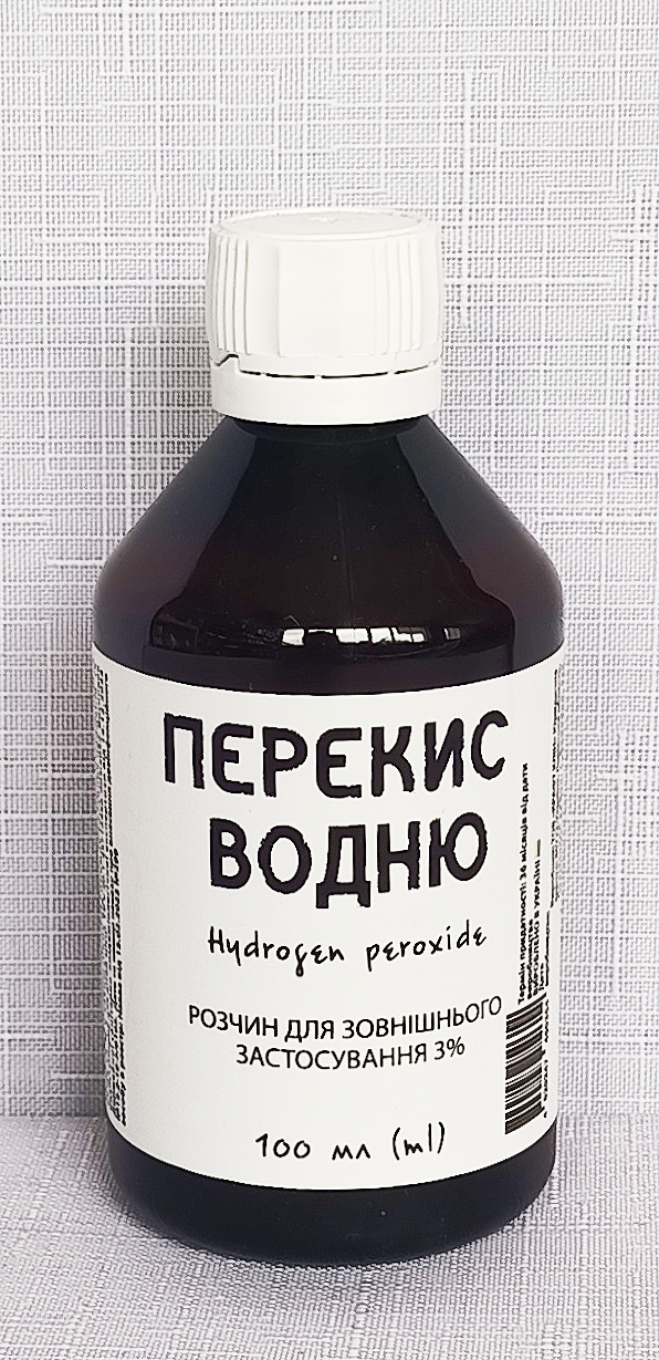 Перекис водню, 3%, 100 мл